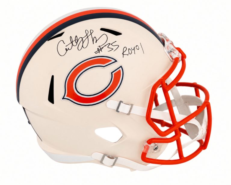 Anthony Thomas Signed Bears RETRO Riddell Full Size Replica Helmet w/ROY -SS COA