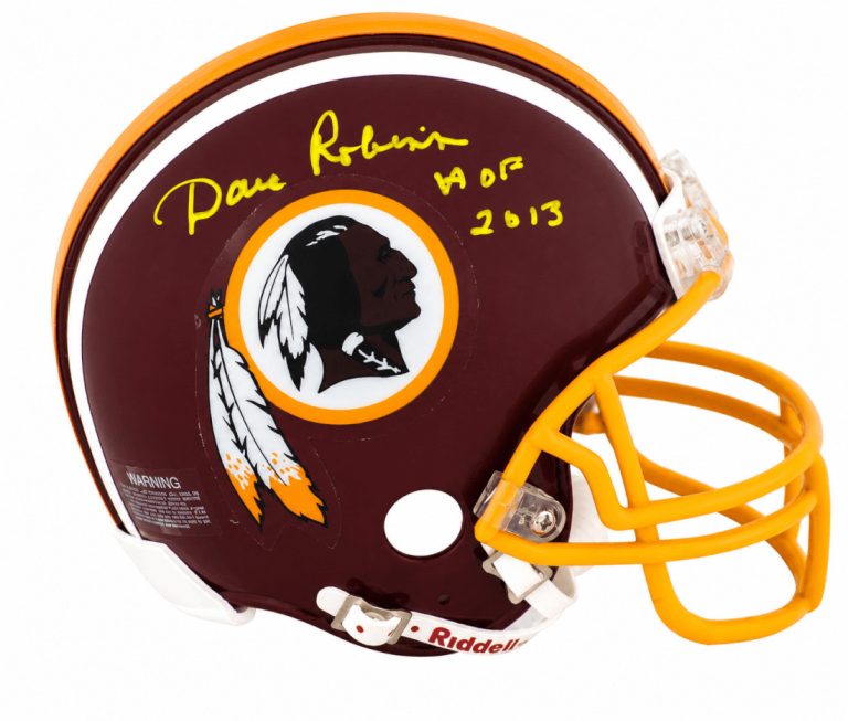 Dave Robinson Signed Washington T/B Riddell (VSR4) Mini Helmet w/HOF - (SS COA)