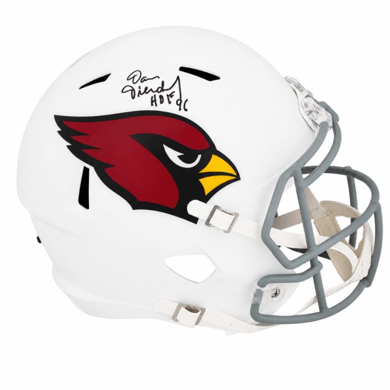 Dan Dierdorf Signed Cardinals Riddell Full Size Replica Helmet w/HOF'96 (SS COA)