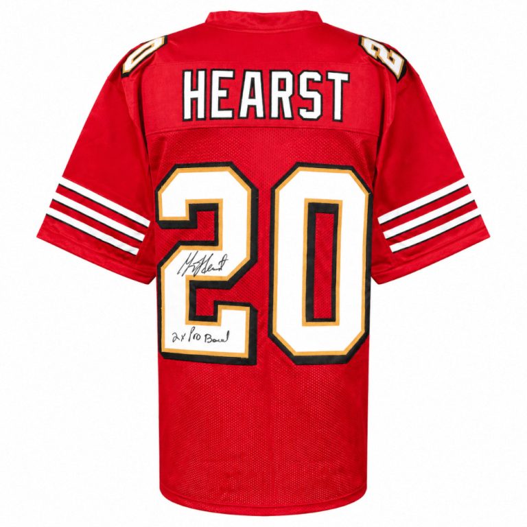 Garrison Hearst (49ers) Signed Red Custom Football Jersey w/2x Pro Bowl (SS COA)