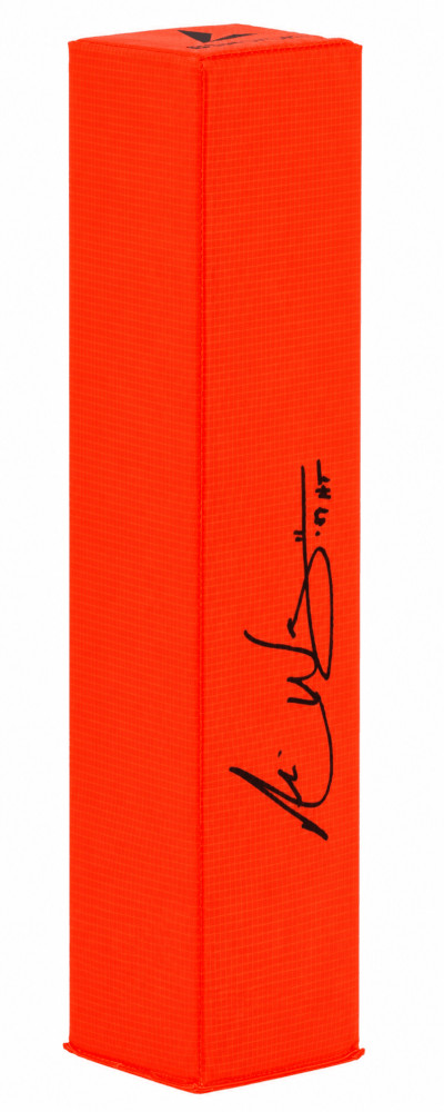 Andre Ware Signed BSN Orange Football Endzone Pylon w/89'HT - (SCHWARTZ COA)