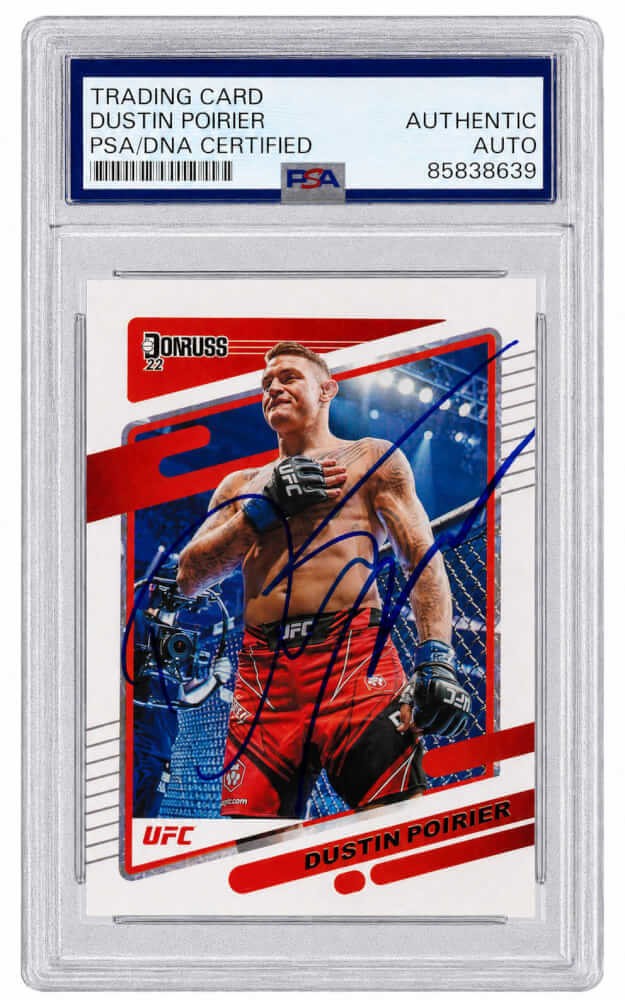 Dustin Poirier Signed 2022 Donruss UFC Trading Card #29 - (PSA/DNA)