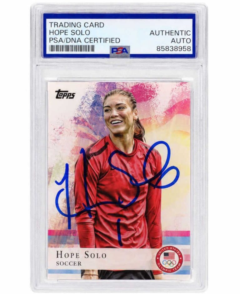 Hope Solo Signed 2012 Topps US Olympic Team Card #50 - (PSA/DNA Slabbed)