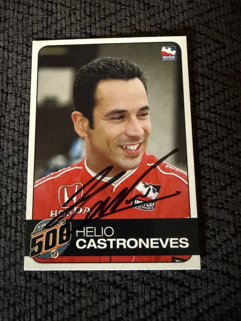 2008 Indy Car Trading Card Indianapolis 500 Helio Castroneves