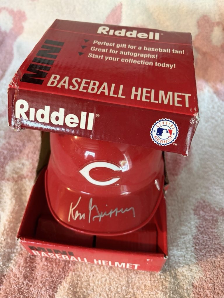 Ken Griffey Sr Signed Cincinnati Reds Mini Helmet Autographed
