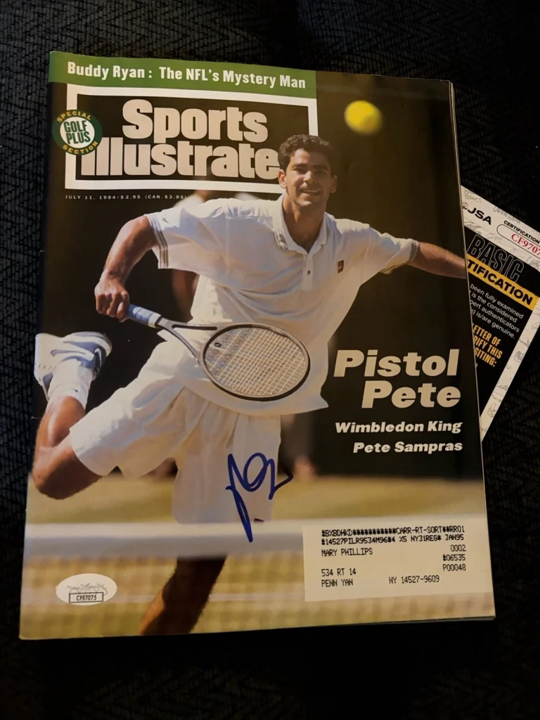 Pete Sampras Signed Sports Illustrated Magazine JSA Authentication July 11, 1994