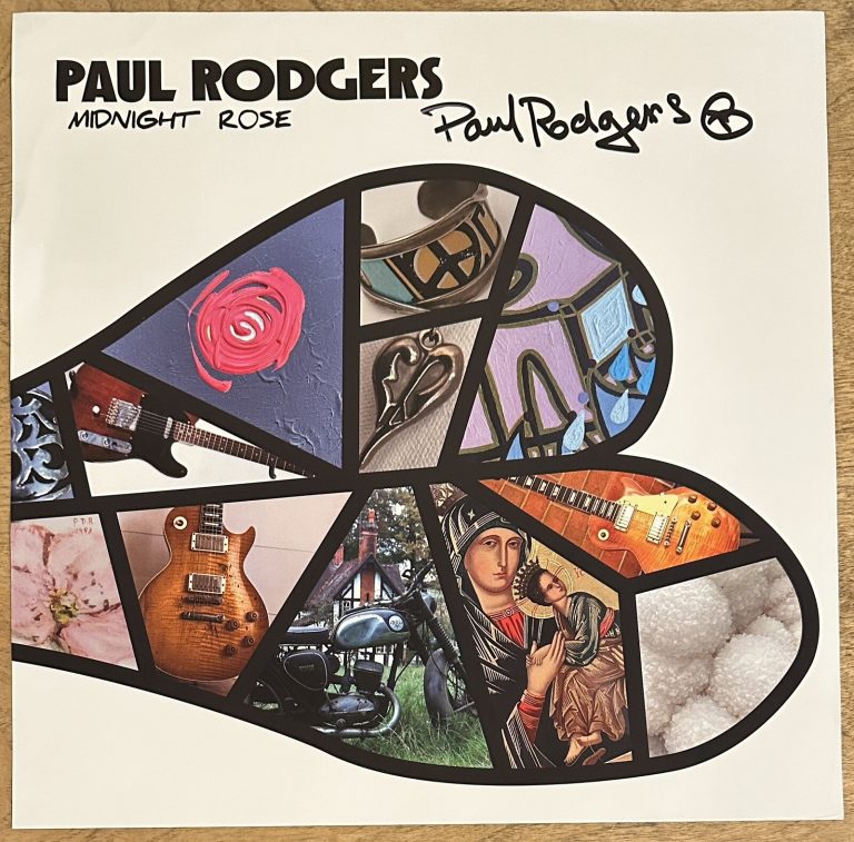 *DING* Paul Rodgers Midnight Rose - Vinyl LP & SIGNED AUTOGRAPHED ART CARD PHOTO