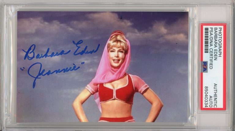 Barbara Eden SIGNED I Dream Of Jeannie Photo Autographed PSA DNA COA Authentic