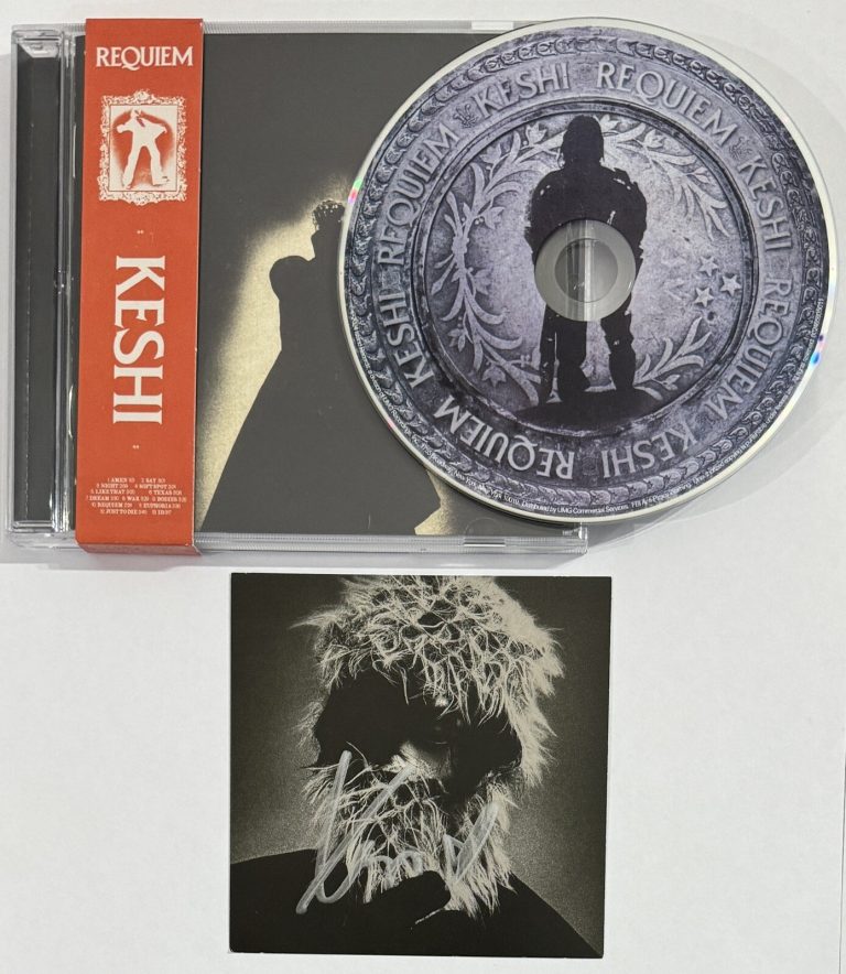 Keshi SIGNED Cover Album Photo Art Card & Requiem CD BAS Beckett COA Certified
