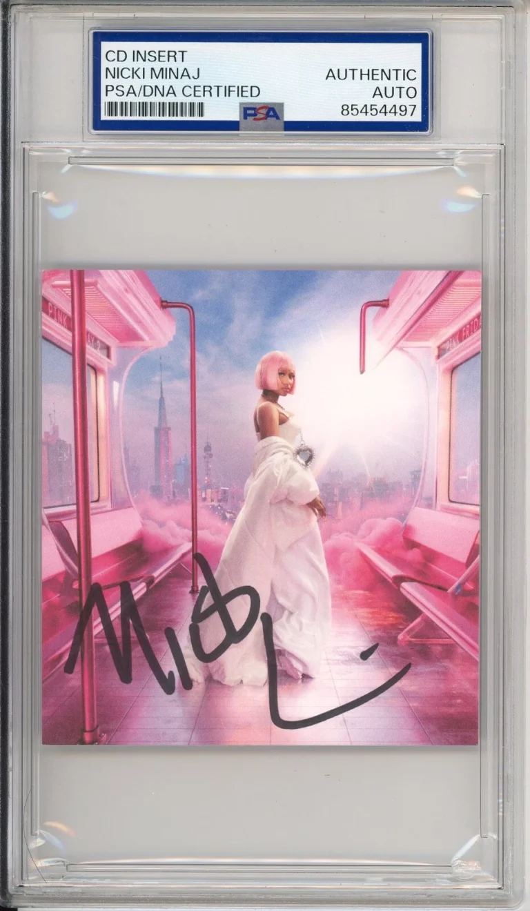 Nicki Minaj Pink Friday Cover Photo Card SIGNED AUTOGRAPH PSA DNA COA AUTHENTIC