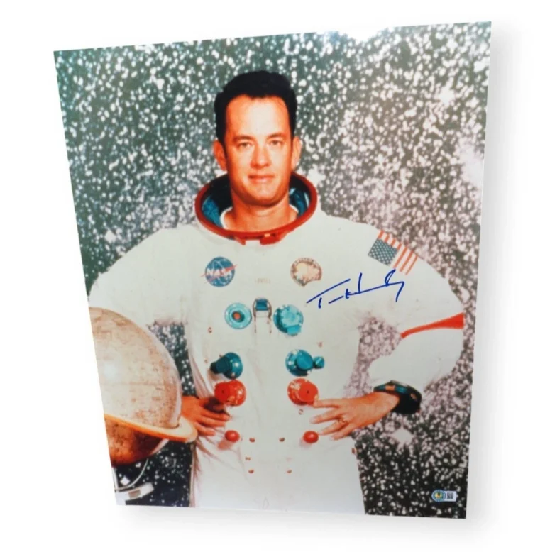 Tom Hanks Signed Autographed 16X20 Photo Apollo 13 Jim Lovell Pose JSA BR37843