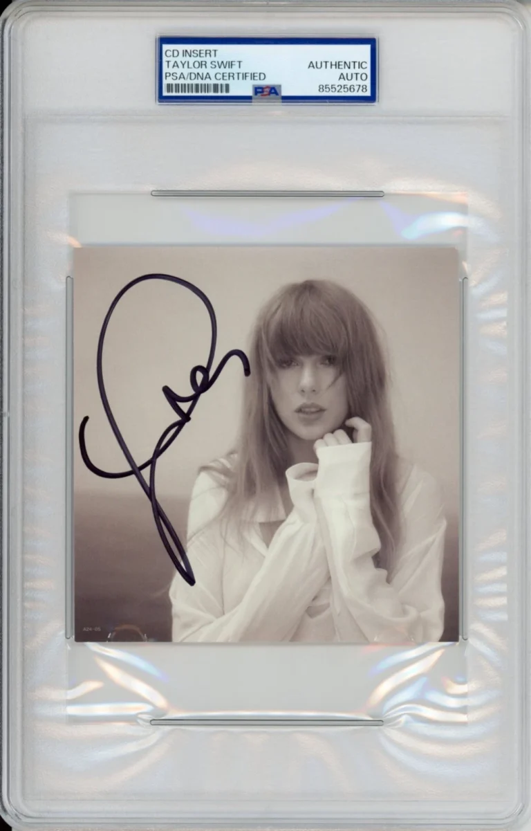 Signed TAYLOR SWIFT Long Signature TTPD Tortured Poets Dept Photo PSA DNA COA