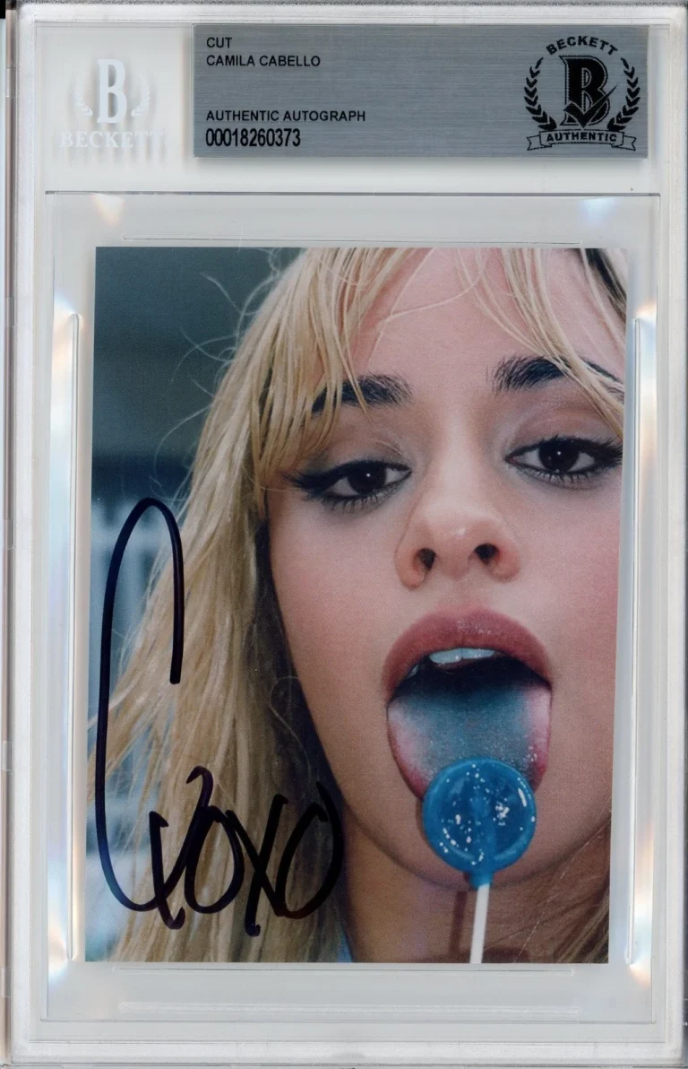 Camila Cabello Signed Autographed Album Cover Photo Beckett BAS COA Signature