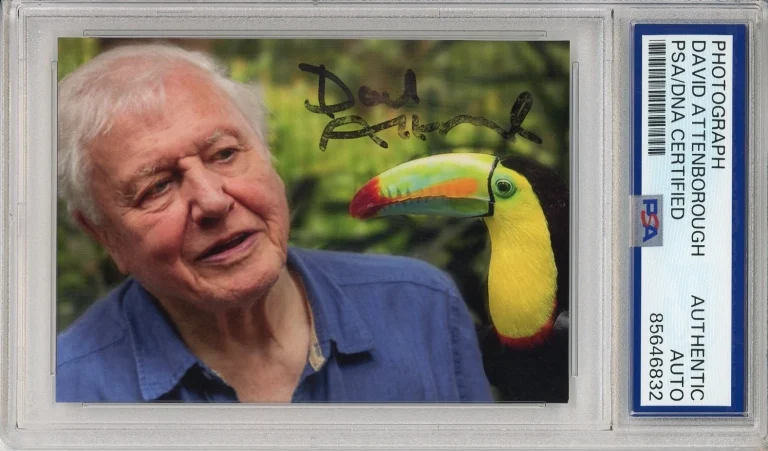 DAVID ATTENBOROUGH SIGNED PHOTO PICTURE AUTOGRAPH PSA DNA COA Life On Earth BBC