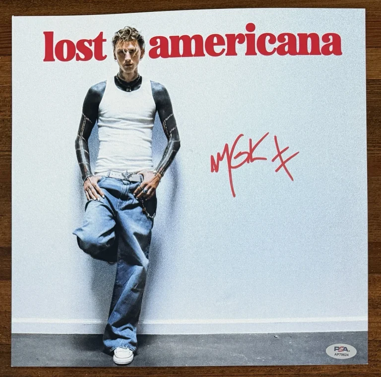 Machine Gun Kelly Lost Americana Vinyl LP & SIGNED Photo PSA DNA COA Autograph