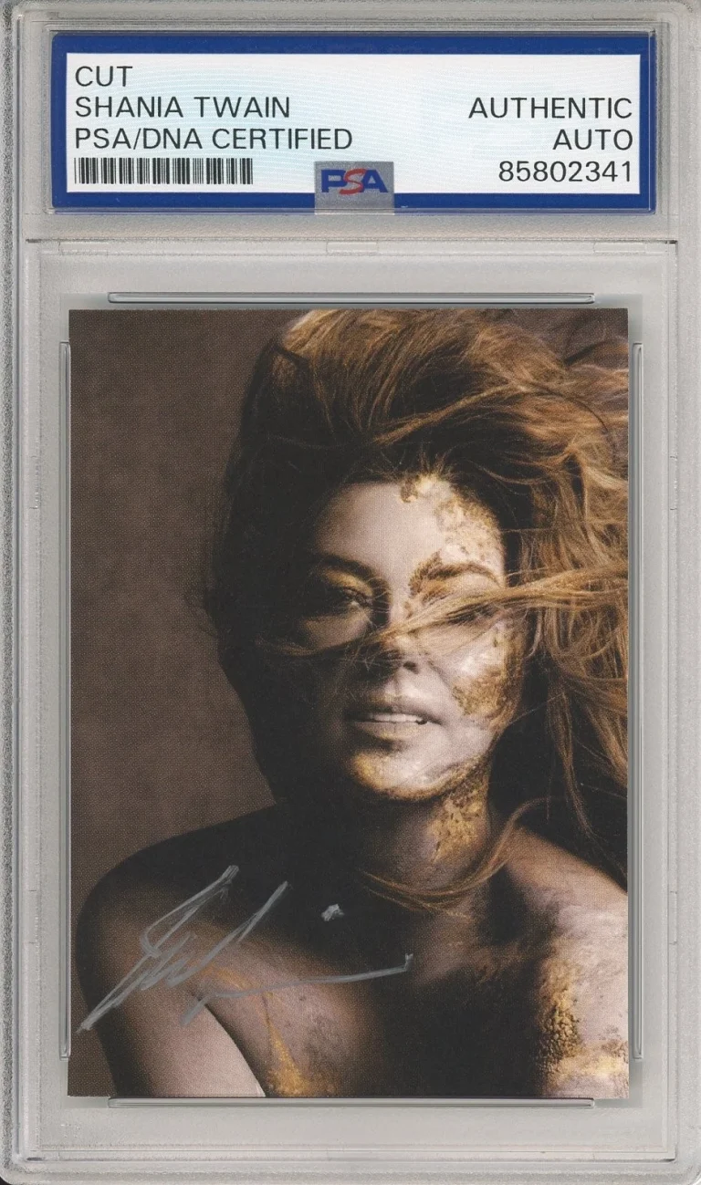 Shania Twain SIGNED AUTOGRAPH Album Art Card Picture Photo PSA DNA COA Authentic