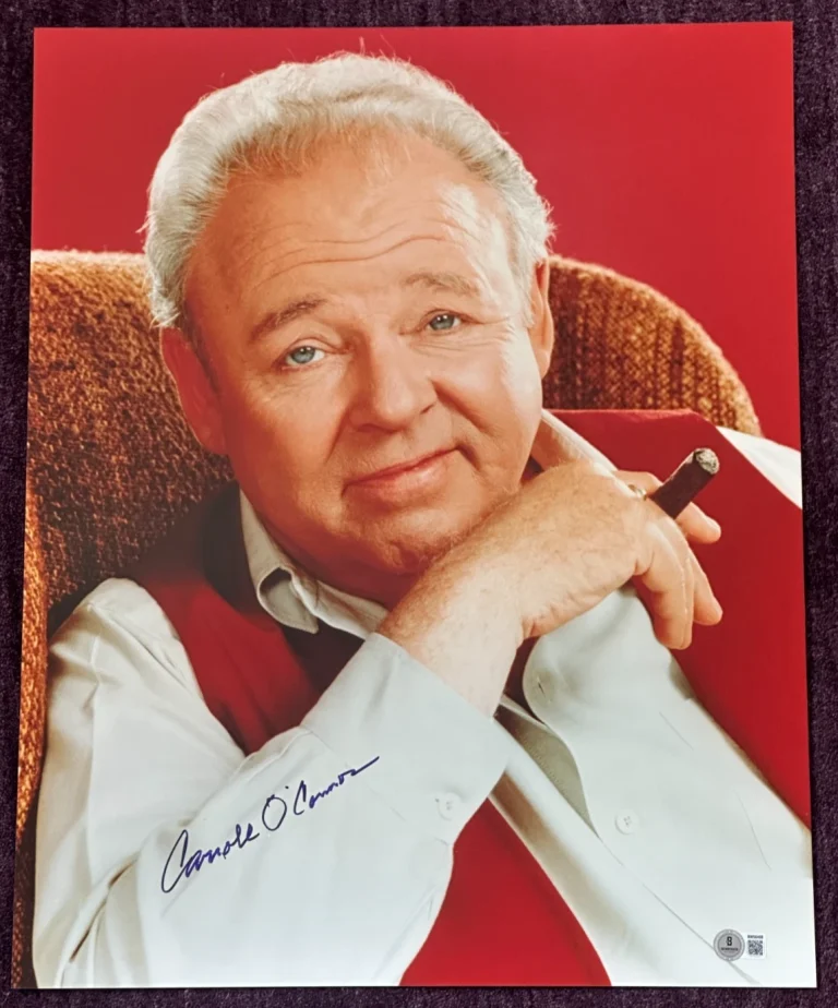 CARROLL O'CONNOR Signed ARCHIE BUNKER 16x20 PHOTO Beckett Authenticated (BAS)