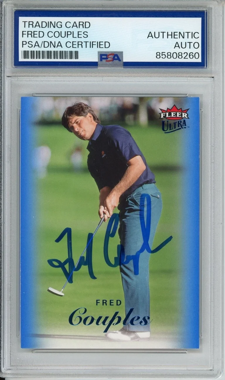 2024 FLEER ULTRA GOLF BLUE FRED COUPLES SIGNED PSA DNA COA AUTOGRAPH MASTERS