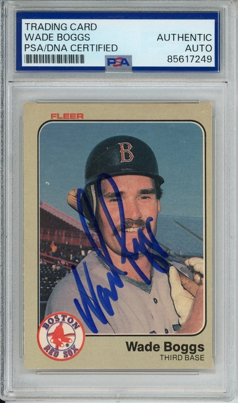 1983 Fleer Wade Boggs SIGNED Rookie RC Card PSA DNA COA Autograph HOF Red Sox