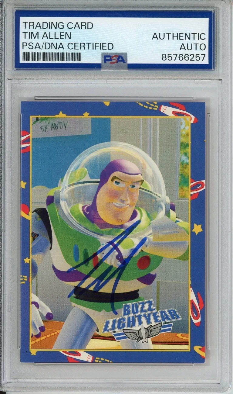 1995 DISNEY SKYBOX TOY STORY BUZZ LIGHTYEAR TIM ALLEN SIGNED PSA DNA AUTOGRAPH