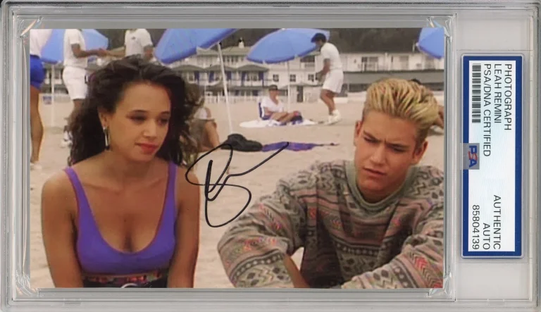 LEAH REMINI SIGNED SAVED BY THE BELL PHOTOGRAPH PSA DNA COA AUTOGRAPH PICTURE