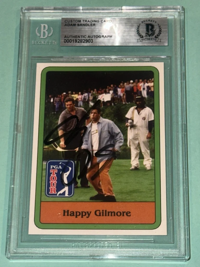 ADAM SANDLER Signed HAPPY GILMORE Card #HG-1 Beckett Slabbed BAS