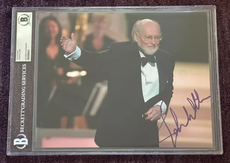 JOHN WILLIAMS Signed STAR WARS 8 X 10 PHOTO Beckett Encapsulated (BAS)
