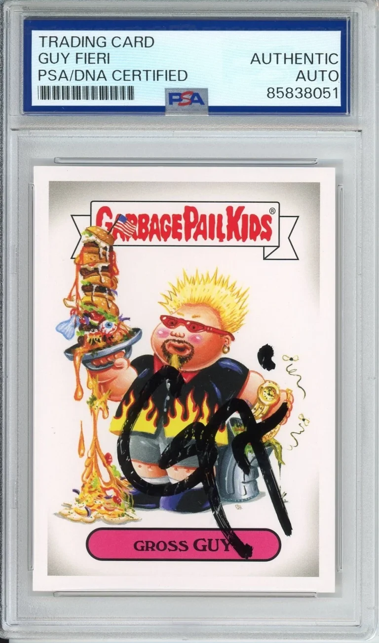 2016 Topps Garbage Pail Kids GPK Gross Guy Fieri Card SIGNED PSA DNA COA Auto