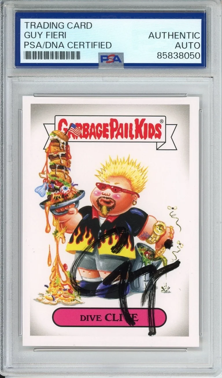 2016 Topps Garbage Pail Kids GPK Dive Clive Guy Fieri Card SIGNED PSA DNA COA