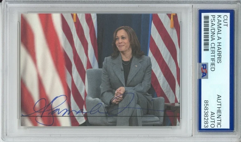 Vice President Kamala Harris SIGNED Photograph Picture Cut PSA DNA COA AUTOGRAPH