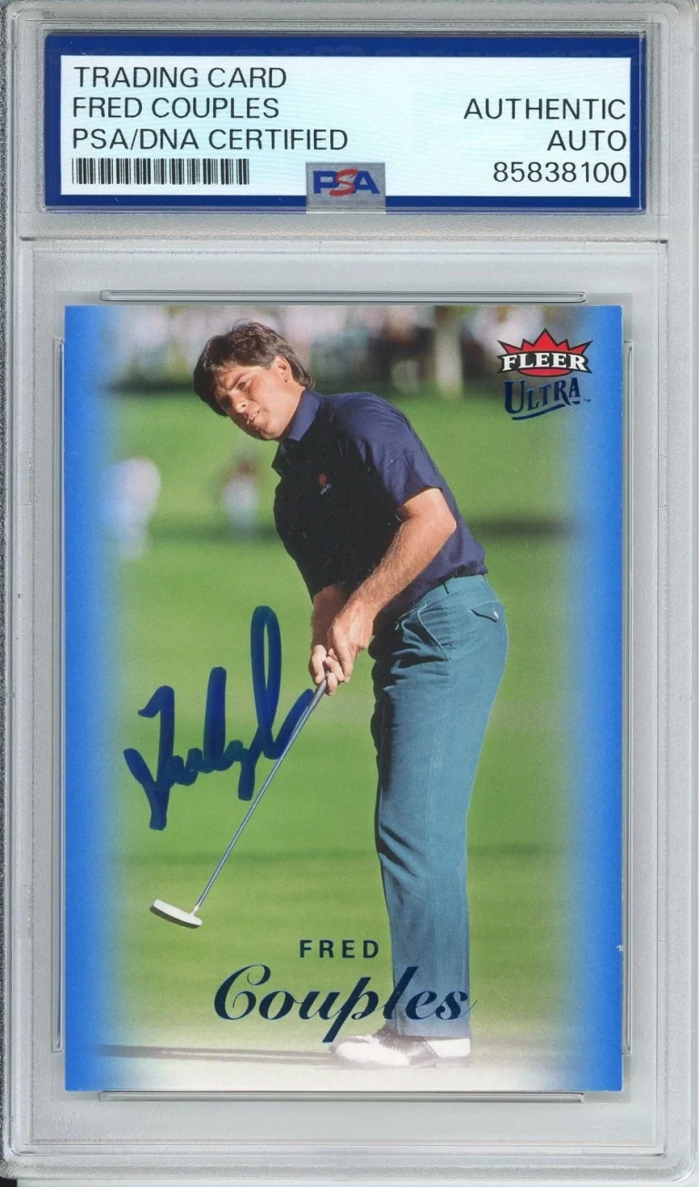2024 FLEER ULTRA GOLF BLUE FRED COUPLES SIGNED PSA DNA COA AUTOGRAPHED MASTERS