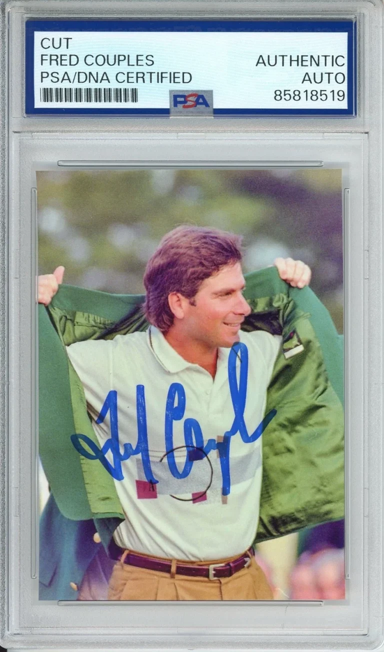 FRED COUPLES SIGNED MASTERS CHAMPION JACKET PICTURE WINNER PSA DNA COA AUTOGRAPH