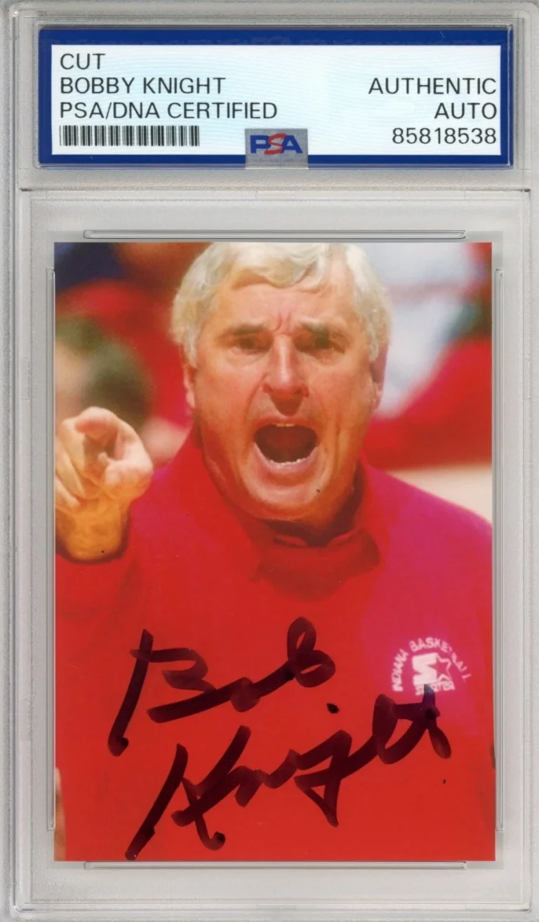 Bob Bobby Knight Signed Photo PSA DNA COA Indiana Hoosiers Basketball AUTO