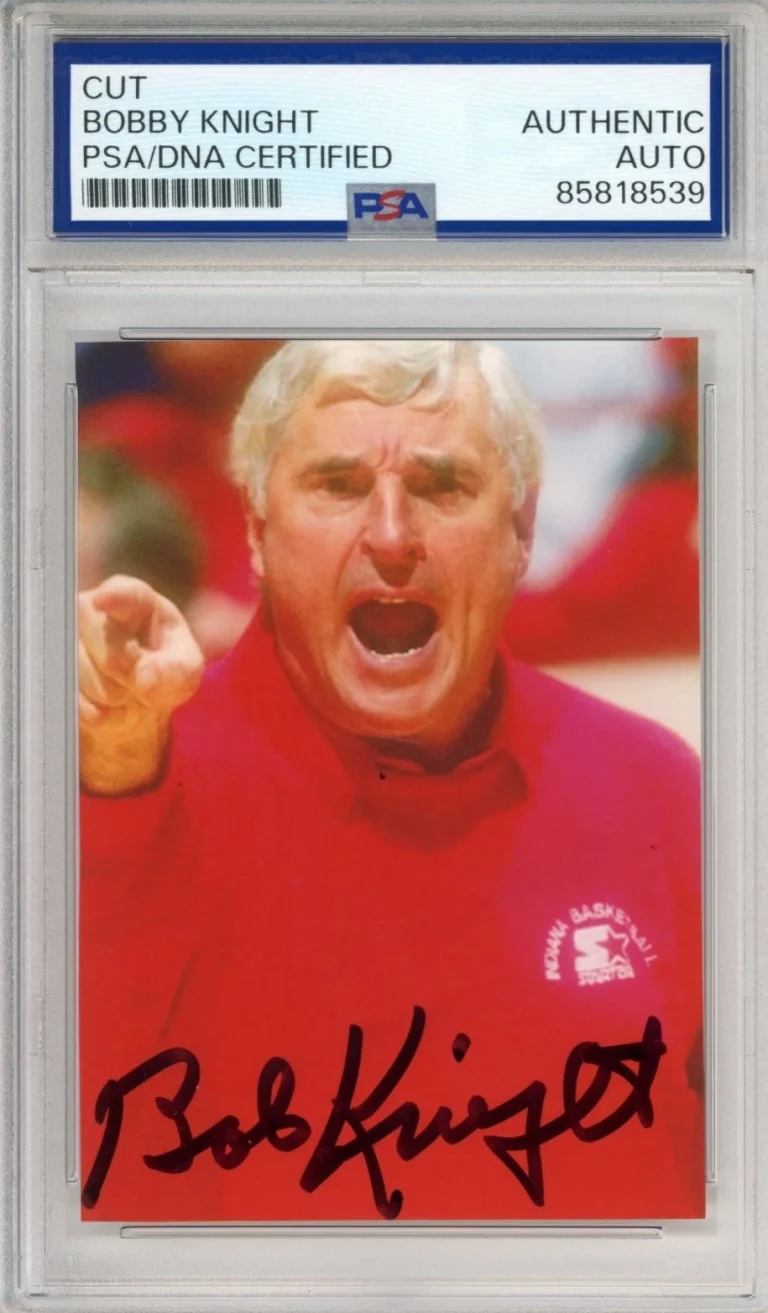 Bob Bobby Knight Signed Photograph PSA DNA COA Indiana Hoosiers Basketball AUTO