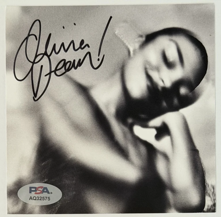OLIVIA DEAN SIGNED THE ART OF LOVING COVER PHOTO CARD & CD PSA DNA COA AUTOGRAPH
