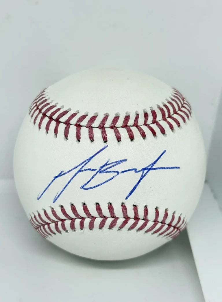 Michael Busch Chicago Cubs signed Official MLB Baseball Ball Beckett Witnessed