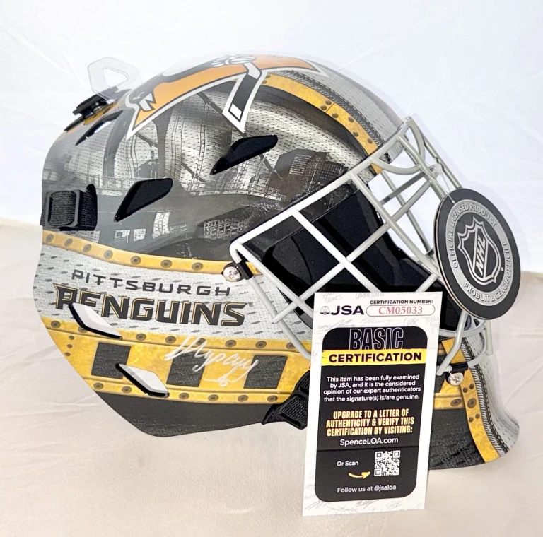 Sergei Murashov signed Pittsburgh Penguins Full Size Goalie Mask JSA