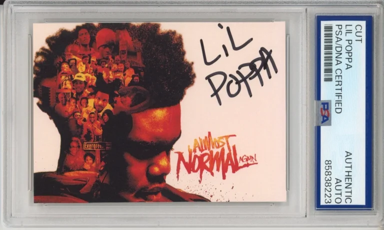 Lil Poppa SIGNED Almost Normal Again AUTO Album Cover Picture PSA DNA COA RIP