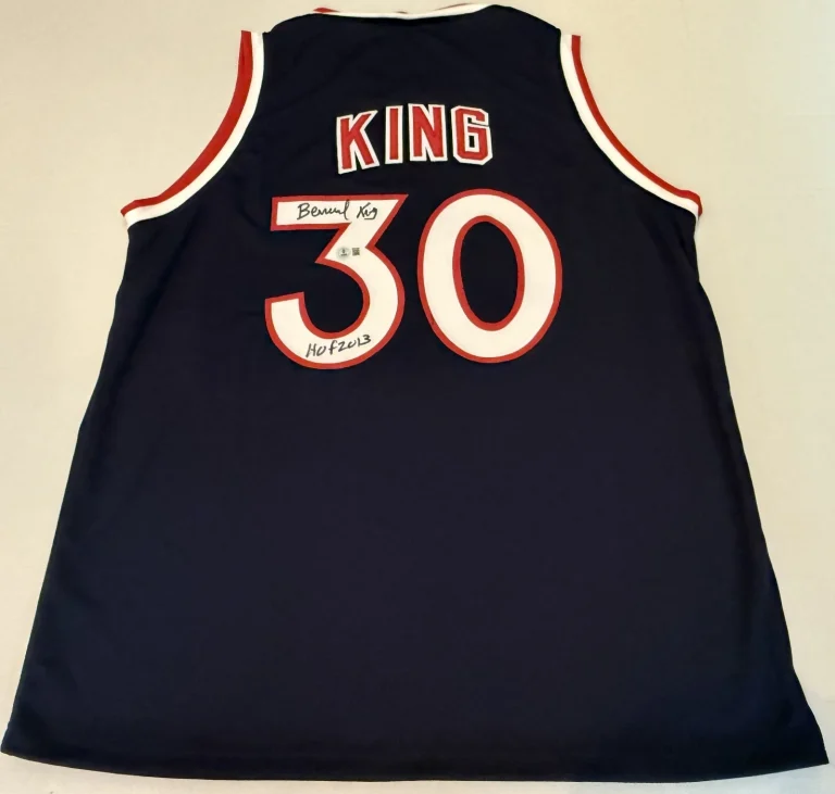 Bernard King New York Knicks signed Custom jersey W/ HOF Beckett Witnessed