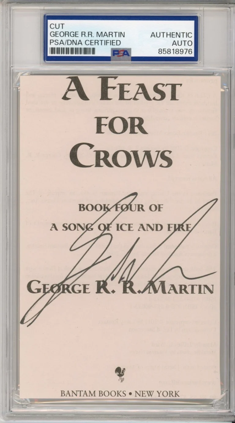 GEORGE RR MARTIN SIGNED GAME OF THRONES A FEAST FOR CROWS AUTOGRAPH PSA DNA COA