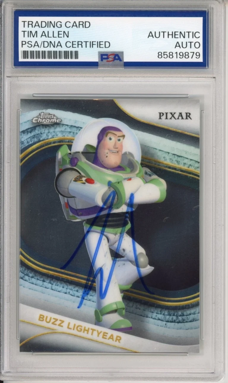 2025 TOPPS CHROME DISNEY BUZZ LIGHTYEAR SIGNED TOY STORY TIM ALLEN PSA DNA COA