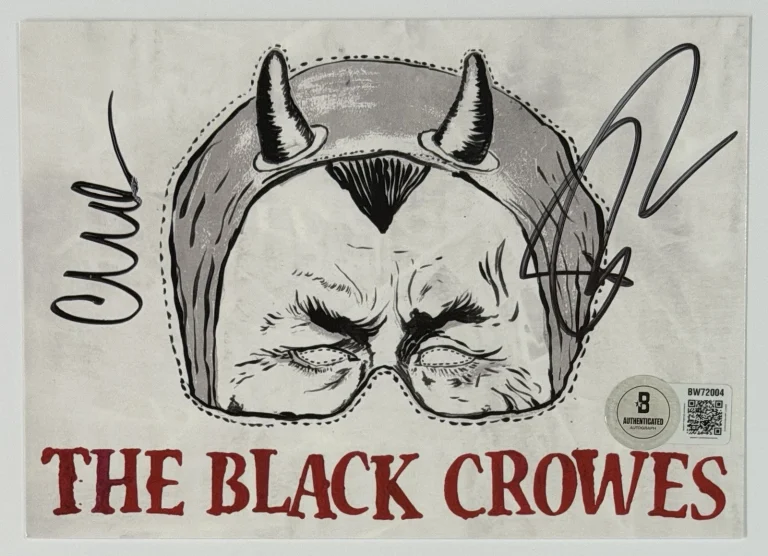 The Black Crowes A Pound Of Feathers CD & SIGNED Album Card BAS Beckett COA AUTO