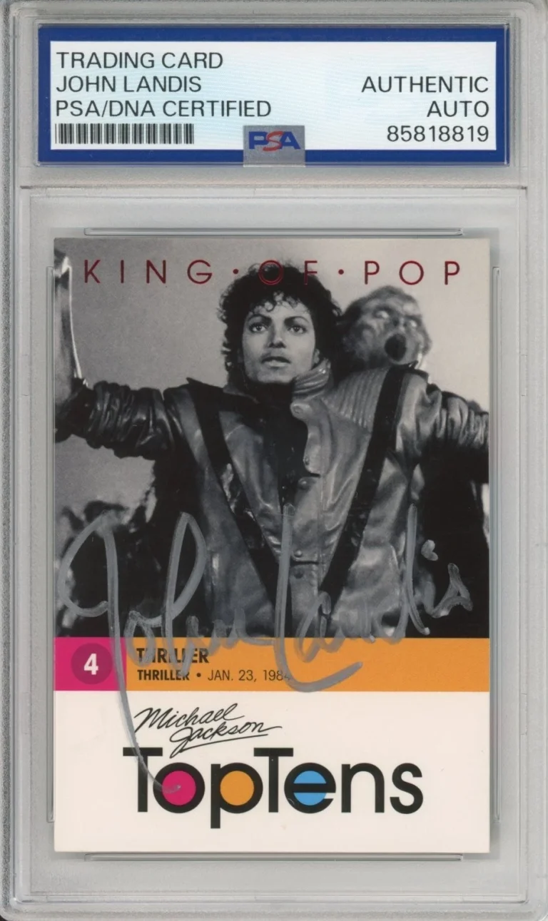 2011 Panini Michael Jackson Top Ten Thriller SIGNED John Landis PSA DNA COA AUTO