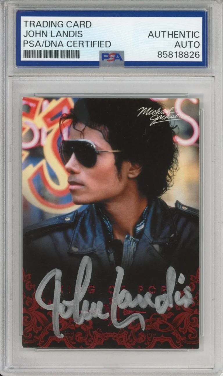 2011 Panini Michael Jackson King of Pop SIGNED by John Landis PSA DNA COA AUTO