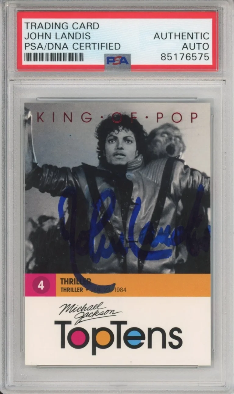2011 Panini Michael Jackson Top Ten Thriller SIGNED John Landis PSA DNA AUTO