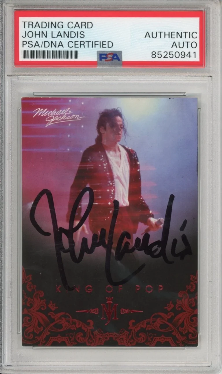 2011 Panini Michael Jackson King of Pop SIGNED John Landis PSA DNA AUTOGRAPH