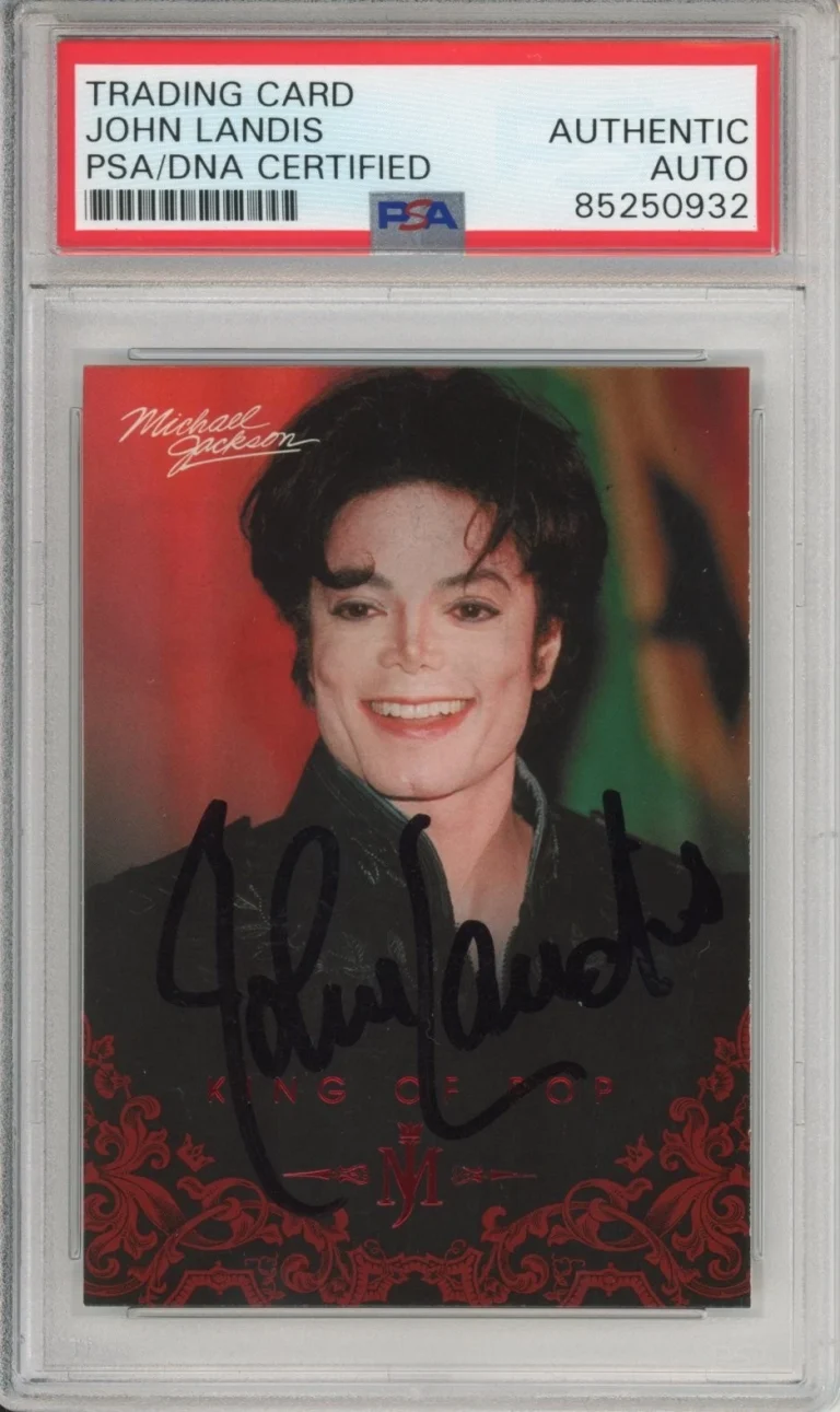 2011 Panini Michael Jackson King of Pop SIGNED by John Landis PSA DNA COA AUTO