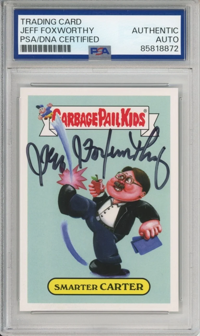 2016 Topps Garbage Pail Kids GPK Jeff Foxworthy SIGNED Card PSA DNA COA AUTO