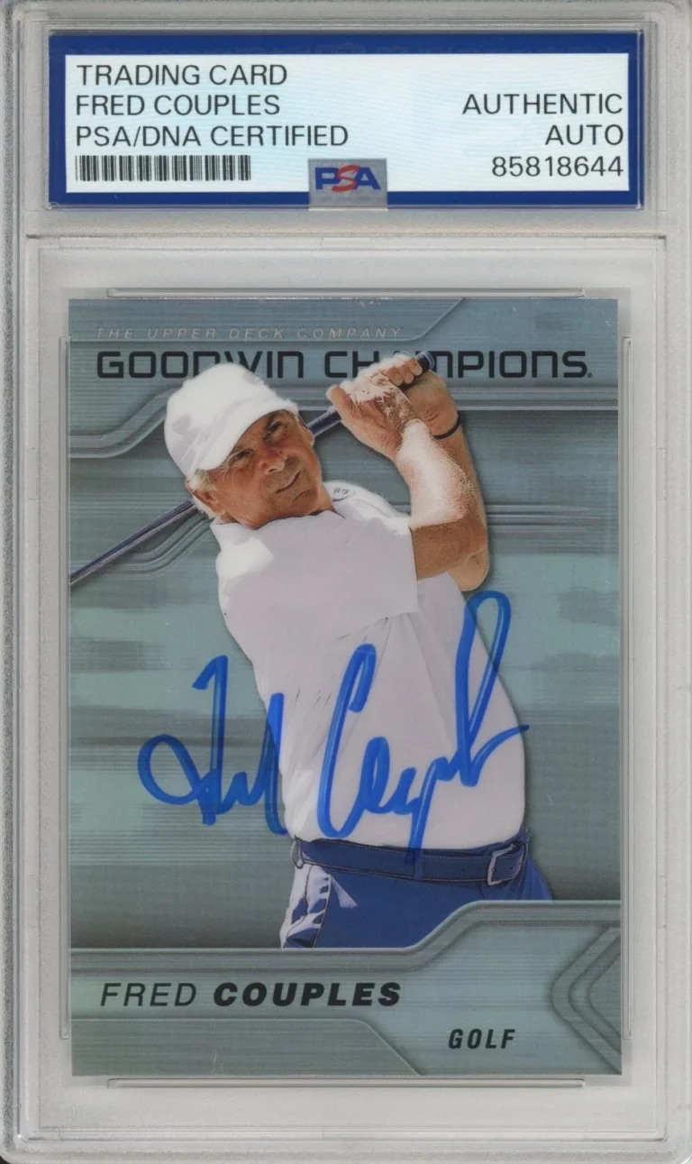 2023 UPPER DECK UD GOODWIN GOLF FRED COUPLES SIGNED CARD PSA DNA COA AUTOGRAPH