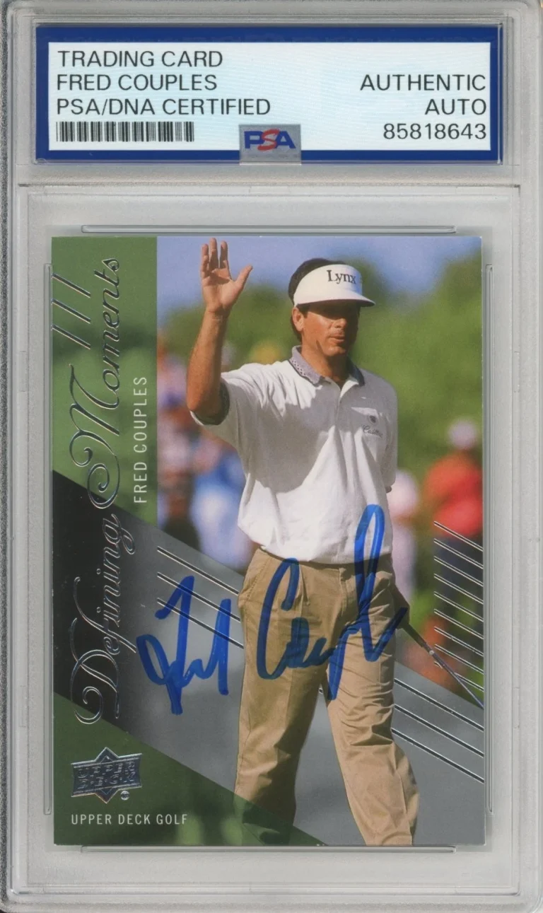 2024 UD UPPER DECK GOLF FRED COUPLES SIGNED DEFINING MOMENTS PSA DNA AUTOGRAPH
